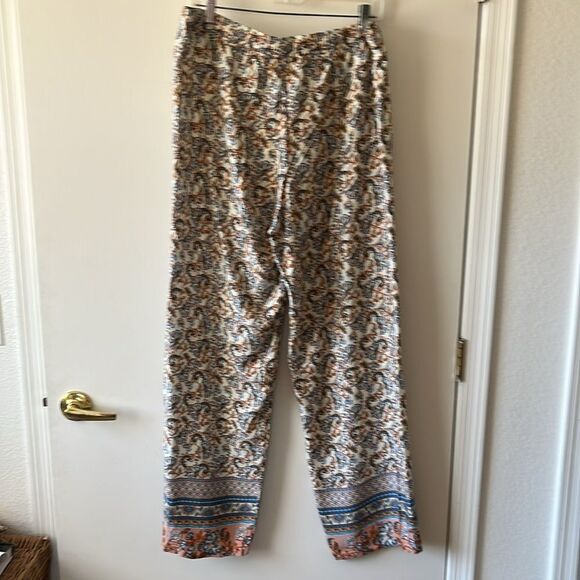 Paparazzi Cotton Drawstring Pants Size XL NWT Peach print - Picture 2 of 6